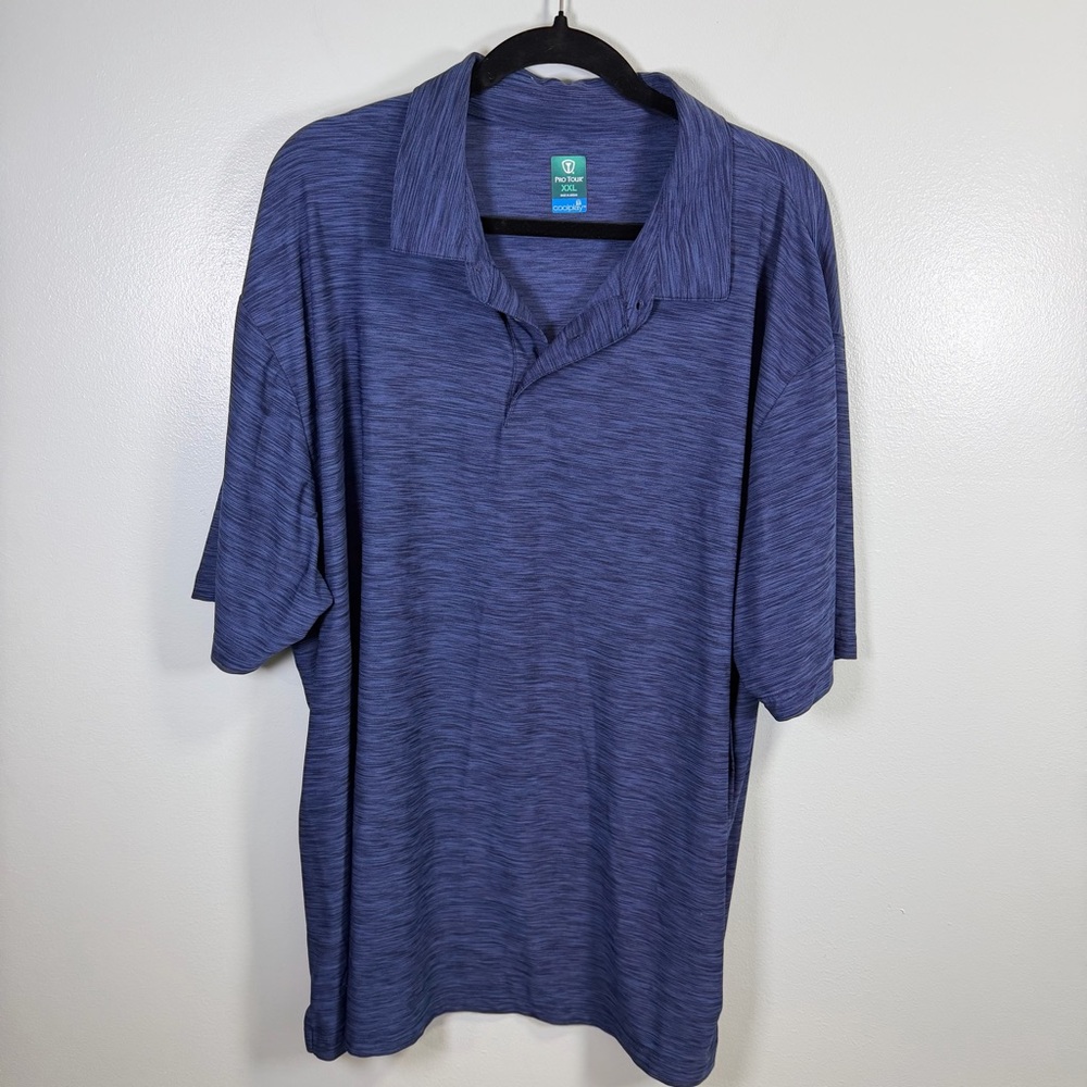 Pro Tour CoolPlay Navy Polo‎ Shirt Sz XXL